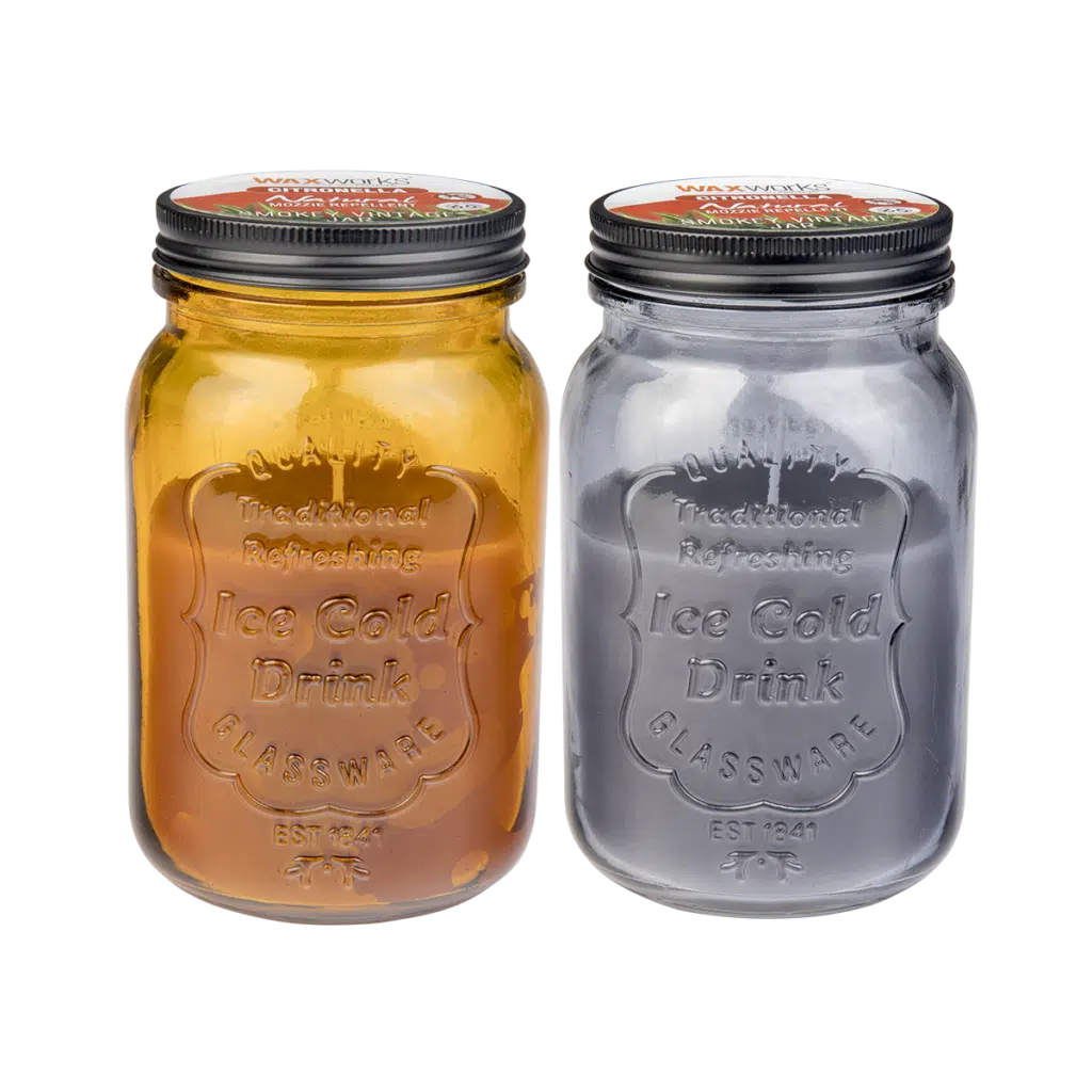 Giant Glass Jar Citronella Candle